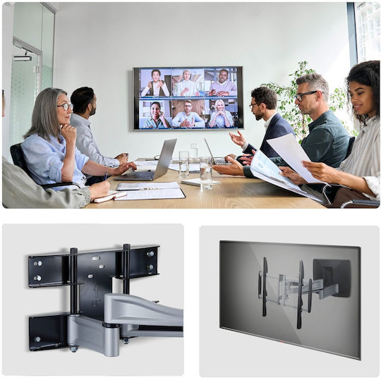StarTech 100AP1-TV-WALL-MOUNT Стенна стойка за телевизор до 100" и 85 kg Сребриста