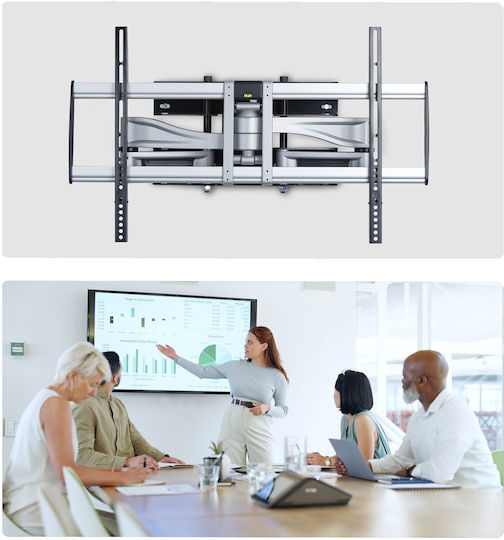 StarTech 100AP1-TV-WALL-MOUNT Стенна стойка за телевизор до 100" и 85 kg Сребриста