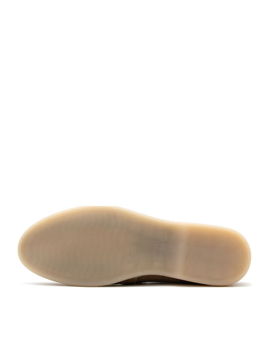 Loafers Dama Din Piele în Culoare Bej