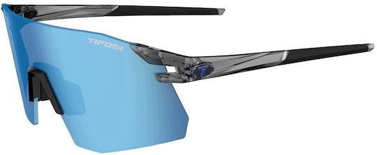 Tifosi Moab Xc Clarion Cycling Glasses With Blue Frame And Dark Transparent Lenses