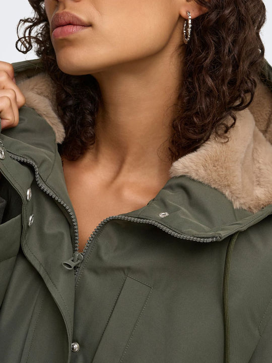 Damenmäntel Khaki