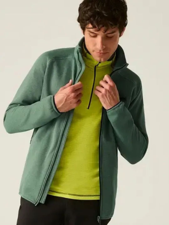 Full Men's Fleece Jacket Dark Forest Green
