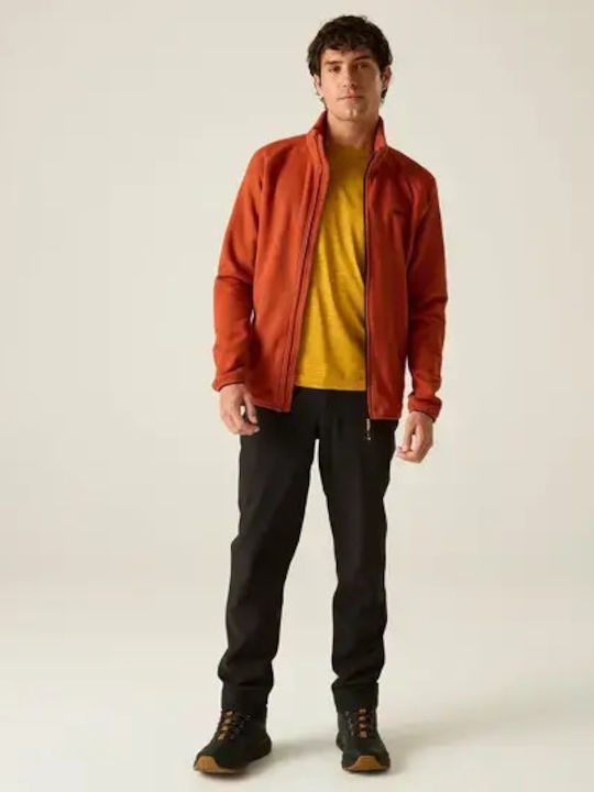 Full Men's Fleece Jacket Rooibos Tea Black