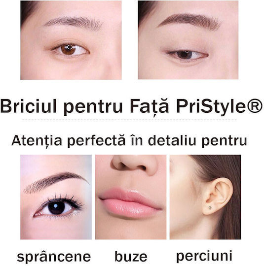 Set 6 Aparatoare Clasice Pentru Față Lamă Ascuțită Sprâncene Păr Facial Finisare Pliabile Culori Pastel PriStyle