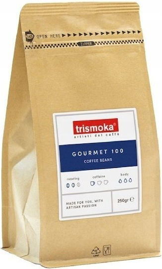 Trismoka Кафе Еспресо Арабика Шоколад на Зърна 250гр