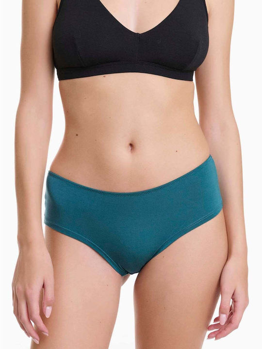 Bamboo Damen-Slip mit Spitze Marineblau