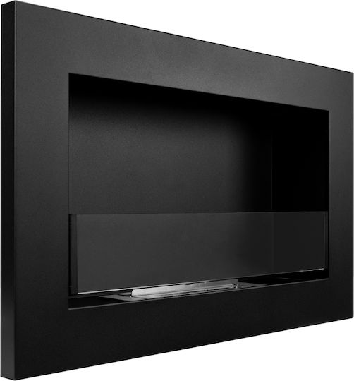 Globmetal Wall Mounted Indoor Bioethanol Fireplace Black