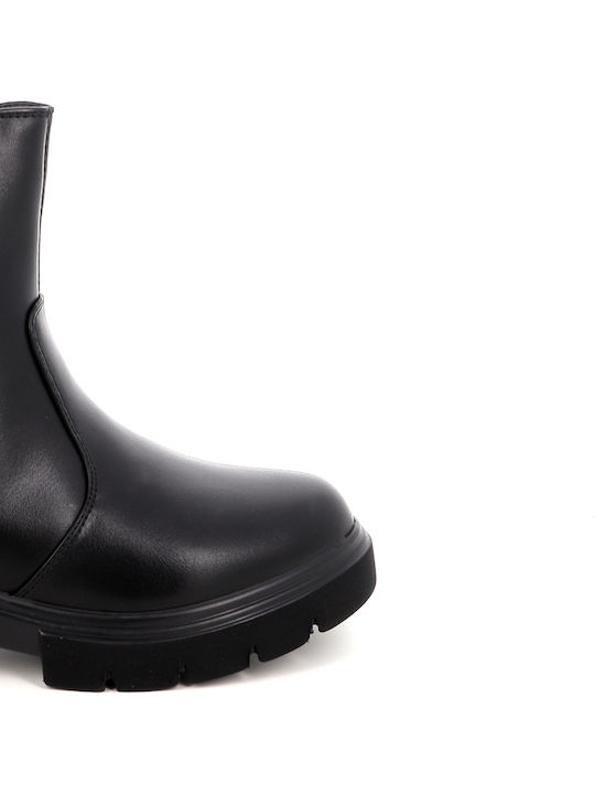 Kids Black Ankle Boots
