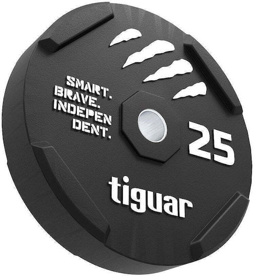 Tiguar Bumper Plate Olympic Type Rubber 1 x 25kg Φ50mm