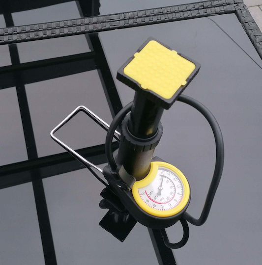 Korbi Mini Fahrradluftpumpe mit Manometer