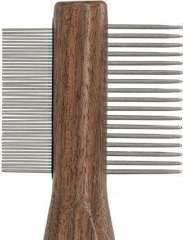 Garden&Fun Double Sided Comb for Short-Haired Dogs Brown for Coat Care