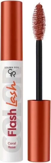 Golden Rose Flash Lash Mascara Impermeabilă Coral 9ml