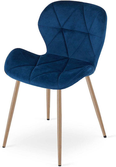 Καρέκλα Τραπεζαρίας Βελούδινη Navy Velvet 52x47x46εκ.