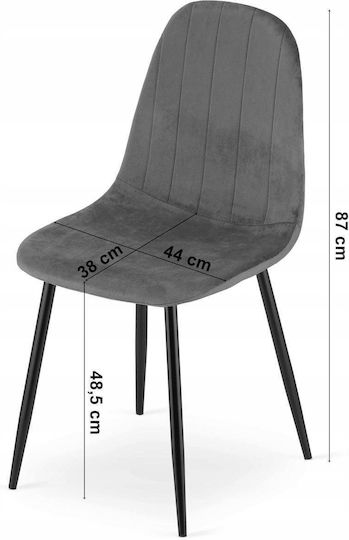 Samt Ess- und Küchenstühle Grün Samt 2 Stück