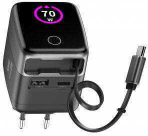 USB-C Laptop-Ladegerät 70W 5V 1,6A mit Netzkabel