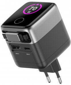 USB-C Laptop-Ladegerät 70W 5V 1,6A mit Netzkabel