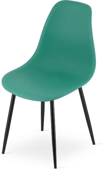 Kitchen Chairs Made of Polypropylene Green 3 Pieces 61x52x41cm