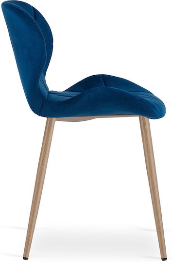 Leobert Ess- und Küchenstühle Samt Navy Blau 3Stücke 61x51x52cm
