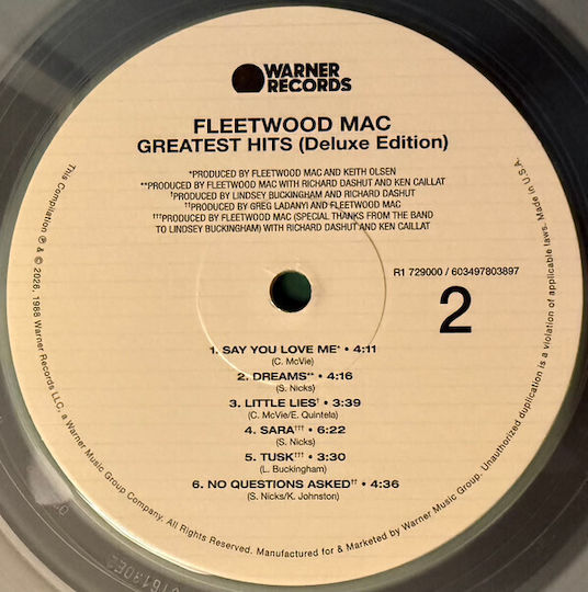 Fleetwood Mac Greatest Hits Deluxe Edition Vinyl