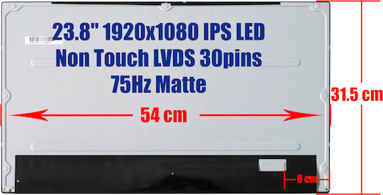 Лаптоп Екран IPS / LED / Touch 1920x1080 Матов за Laptop B246 V246hylv B246hylav M238hcj-l3n 1-SCR0805