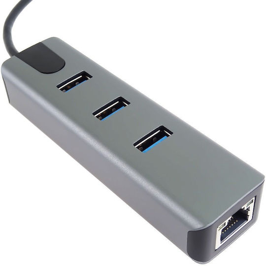 PremiumCord USB Hub 10 Ports USB 3.2 with USB-C / Ethernet