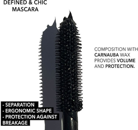 Wabi Beauty Defined & Chic Mascara for Natural Finish Black 15ml