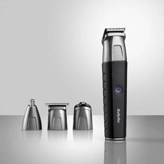 Babyliss Multi Trimmer Precision Pro Σετ Επαναφορτιζόμενης Κουρευτικής Μηχανής Γκρι MT815E
