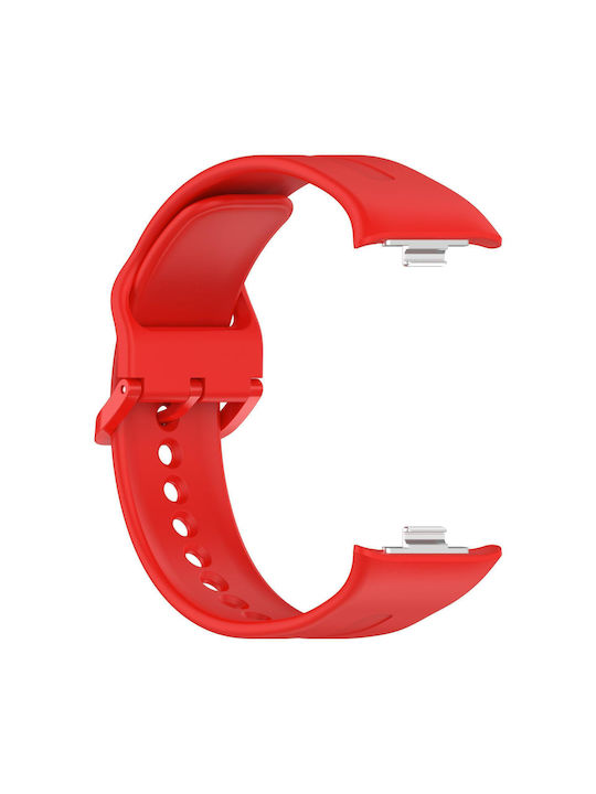 Xiaomi Band 10 Pro Redmi Watch 6 5 Monochrome Vertical Striped Silicone Buckle Red Xiaomi Band 10 Pro Redmi Watch 6 5 Monochrome Vertical Striped Silicone Buckle Red