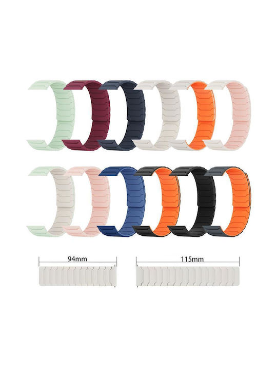Xiaomi Band 10 Pro/9 Pro Redmi Watch 6 5 4 Xdfind Magnetic Silicone Watch Band Navy Blue