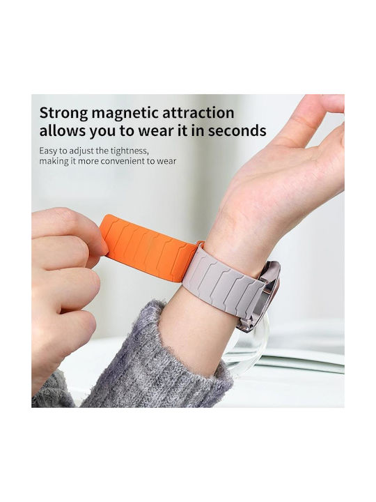 Xiaomi Band 10 Pro/9 Pro Redmi Watch 6 5 4 Xdfind Magnetic Silicone Watch Strap Starlight