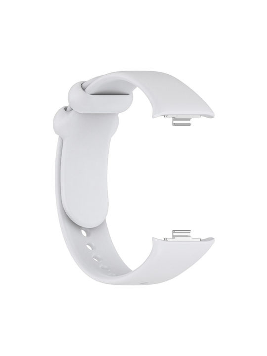 Xiaomi Band 10 Pro/9 Pro Redmi Watch 6 5 4 Xdfind Monochrome Black Buckle Watch Strap Silicone Light Grey