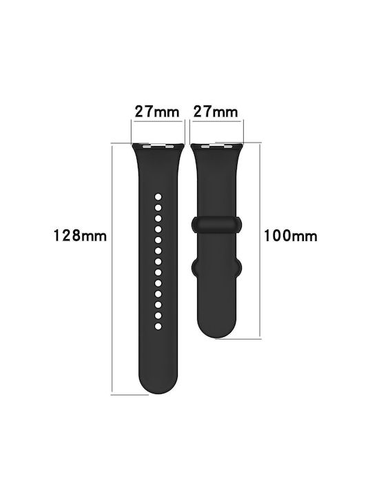 Xiaomi Band 10 Pro/9 Pro Redmi Watch 6 5 4 Xdfind Monochrome Black Buckle Watch Strap Silicone Light Grey