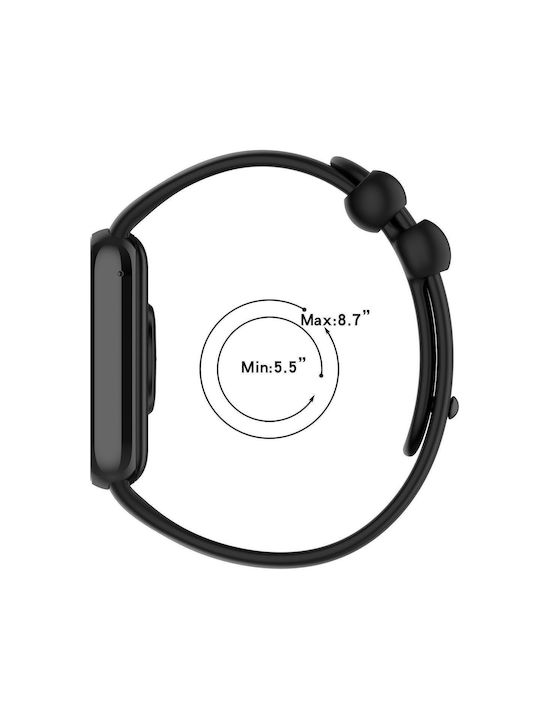 Xiaomi Band 10 Pro/9 Pro Redmi Watch 6 5 4 Xdfind Monochrome Black Buckle Watch Strap Silicone Light Grey