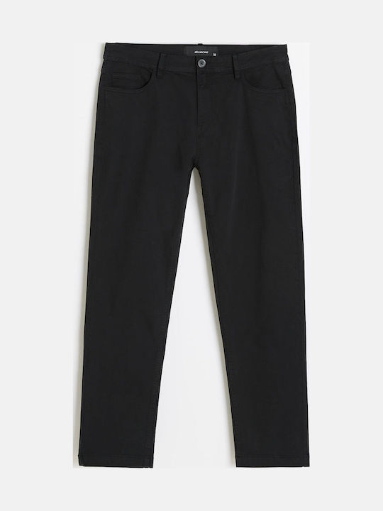 Kais 264 Мъжки Панталон Джинс Regular Tapered Fit Черен