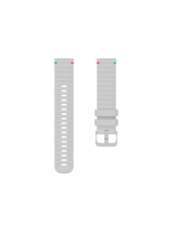 Wearable Strap Garmin Venu 3s Silicone Embossed Wave Style 18mm Grey