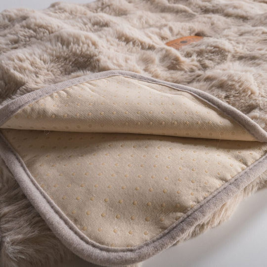 Teoran Haaland Armchair Throw Fur 180x150cm Beige