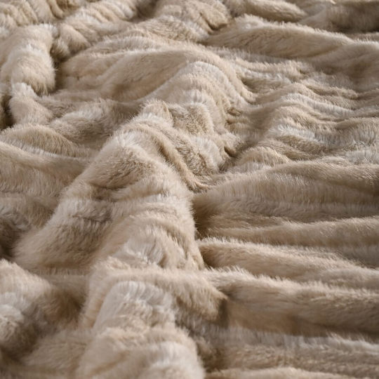 Teoran Tiger Sesselüberwurf 130x170cm Beige