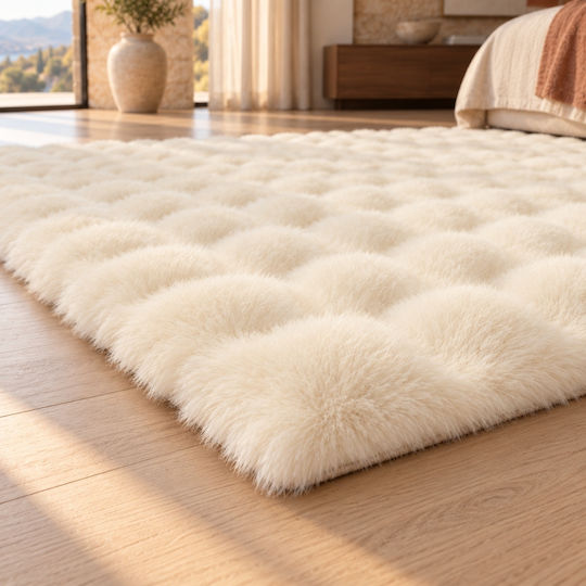 My Home Luxury 60x180cm Antiderapant Din Blană Ecru My Home Luxury 60x180cm Antiderapant Din Blană Ecru