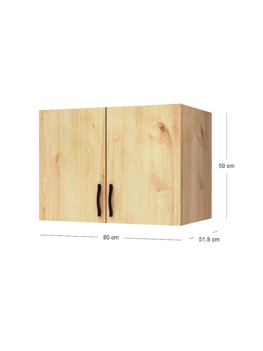 Megapap Loft Closet from Chipboard 80x51.8cm GP028-0110,2 Megapap Loft Closet from Chipboard 80x51.8cm GP028-0110,2