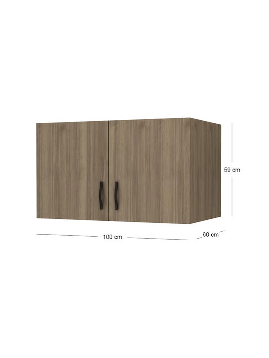 Megapap Loft Closet from Chipboard 100x60cm GP028-0123,3 Megapap Loft Closet from Chipboard 100x60cm GP028-0123,3