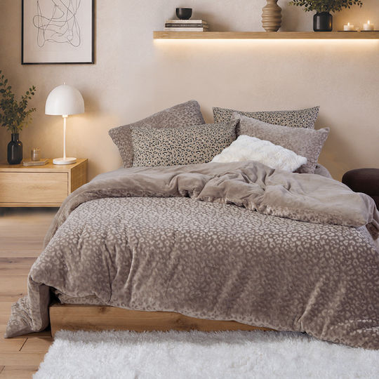 Nef-Nef Homeware Комплект Плик за Завивка 160x220cm Единичен с Калъфка за Възглавница Wilden Greige