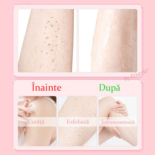 Mănușă De Corp Pentru Exfoliere – Îndepărtează Celulele Moarte Și Impuritățile Piele Netedă Mătăsoasă Ideală Pentru Duș Baie Reutilizabilă Roz Pristyle