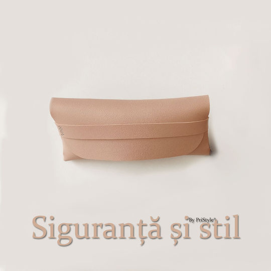 Soft Eyeglass Case with Magnetic Closure Pink