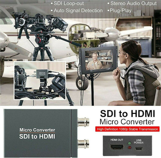 Микро конвертор SDI към HDMI към видео конвертор