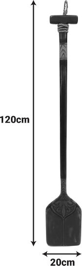 Pakketo Декоративна Табела Boon Inart Ръчно Изработена Черна от Дърво 120x3x20cm
