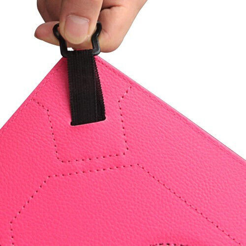 Enkay Hat Prince Rotating Flip Cover Stand Tablet Case 7 Inch Fuchsia