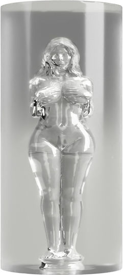 Weiblich Geformter Tunnel Stroker Masturbator Transparentes Tpe 14,2 Cm