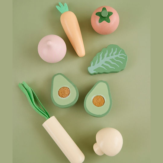 Jabadabado Vegetables in Bag 7 pcs Wooden