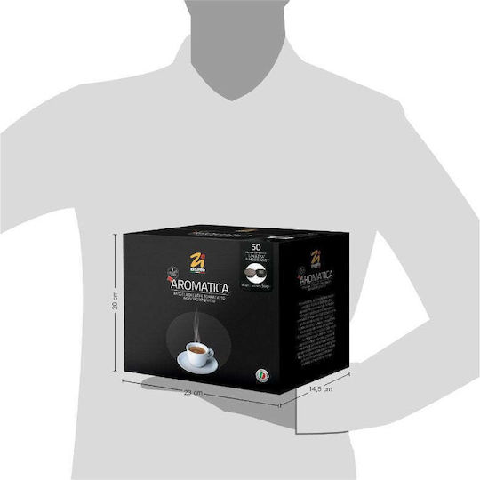 ZiCaffe Espresso Aromatica Capsules Compatible with LavAzza A Modo Mio Machine 50 Caps