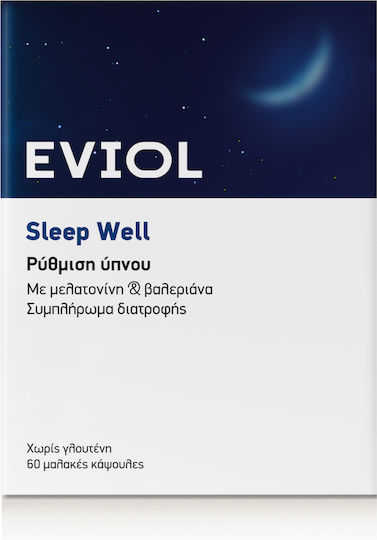 EVIOL Sleep Well Supplement for Sleep 60 Softgels